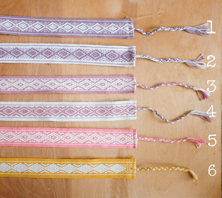 Hat Bands: Light Colors