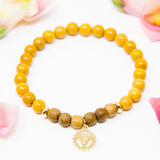 I am Strong + Safe: Third Chakra Diffuser Mala Bracelet