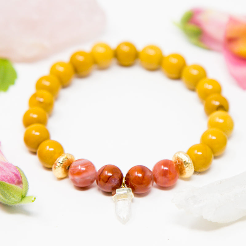 Strong + Vital Tiny Crystal Mala Bracelet