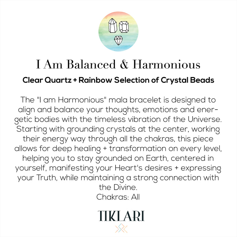 I am Balanced & Harmonious Mala Bracelet