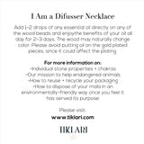 I Open My Heart Diffuser Mala Necklace