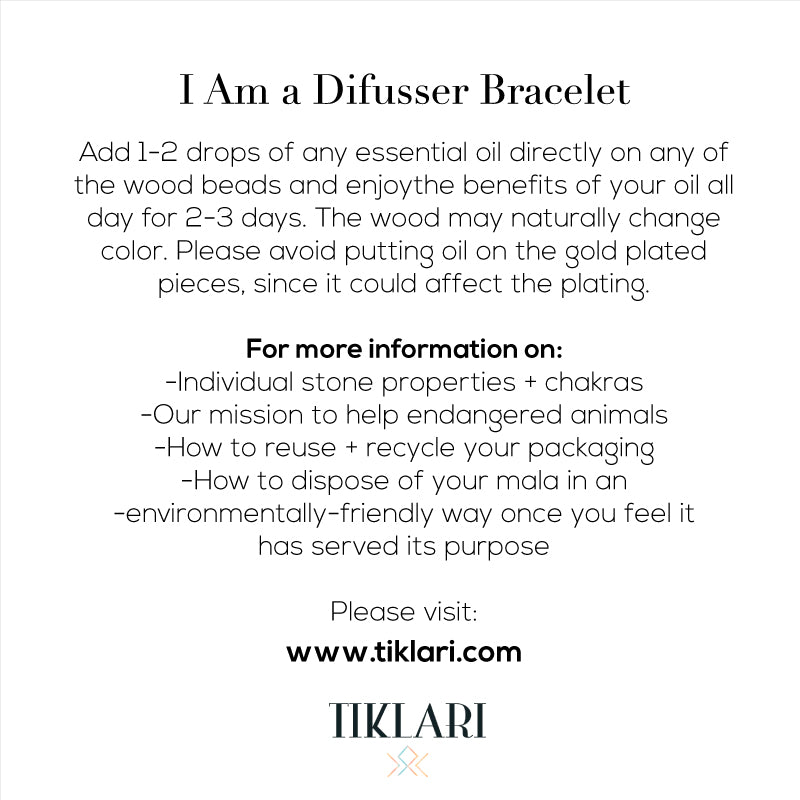Elephant Diffuser Mala Bracelet