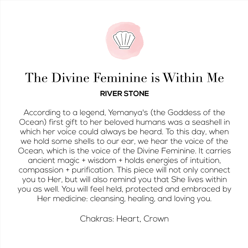 The Divine Feminine is Within Me Mala Necklace