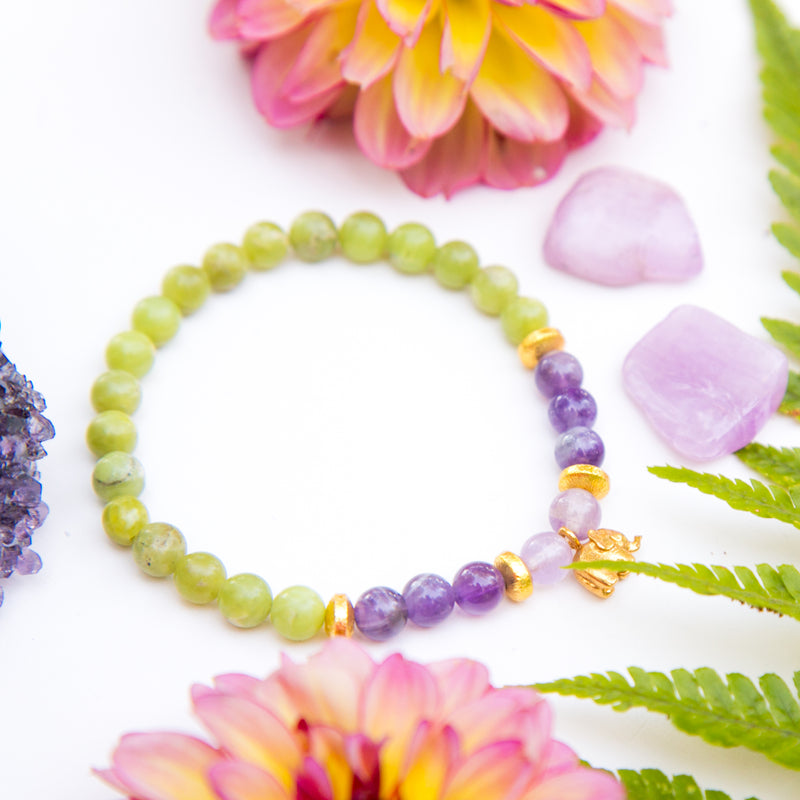 The Peaceful Elephant Mala Bracelet