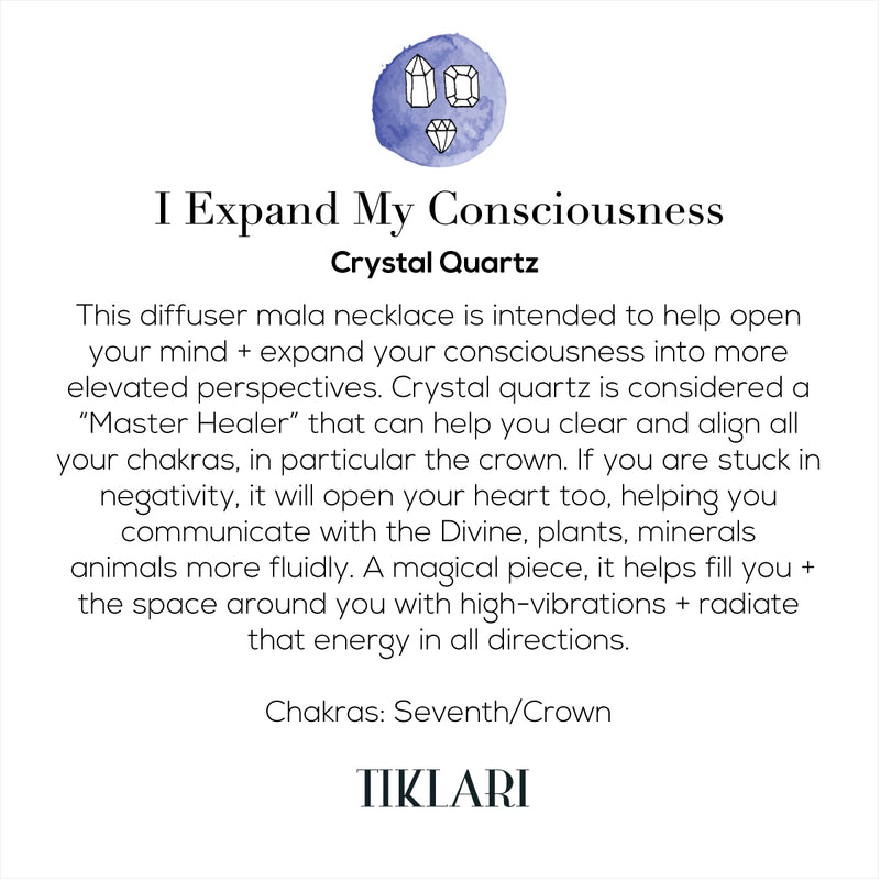 I Expand My Consciousness Mala Necklace