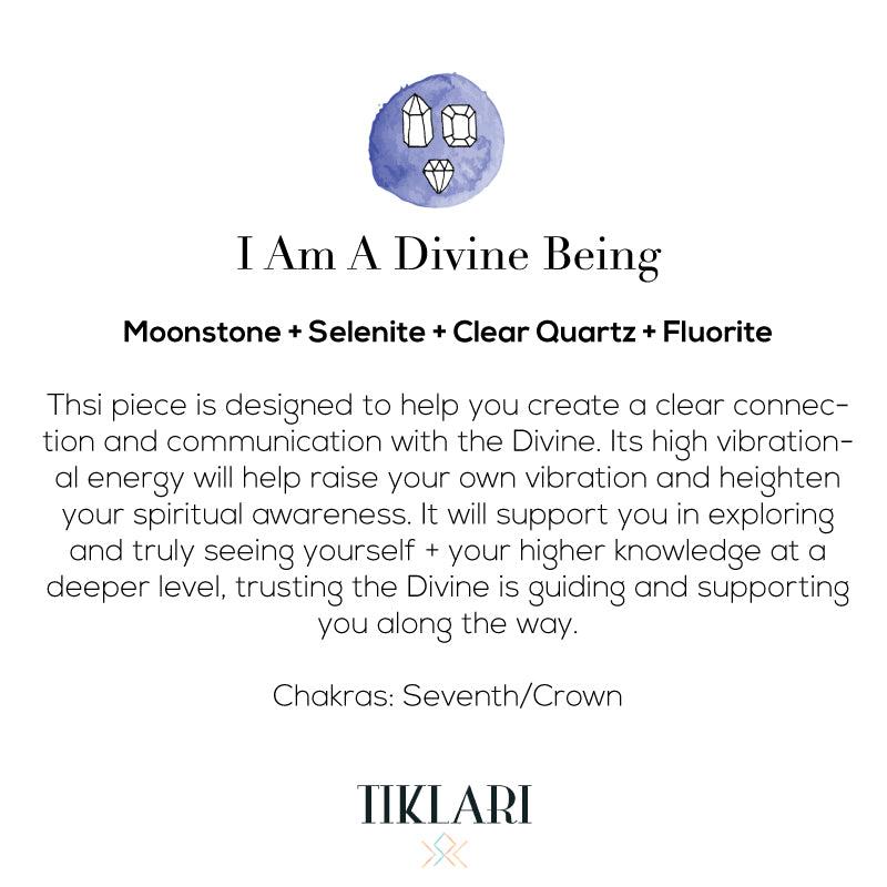 I Am a Divine Being Mala Necklace