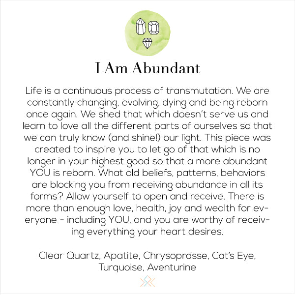 I Am Abundant Mala Necklace