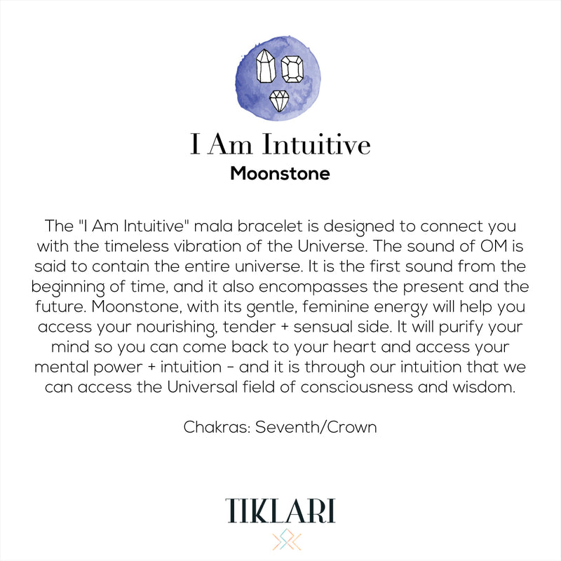 I Am Intuitive OM Mala Bracelet