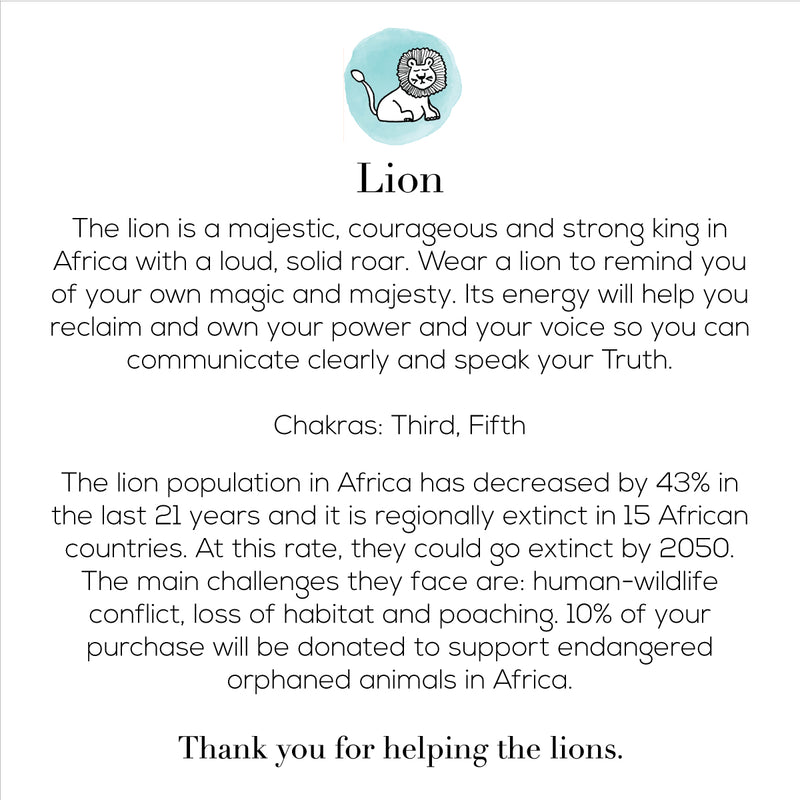 The Courageous Lion Mala Bracelet