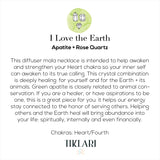 I Open My Heart Diffuser Mala Necklace