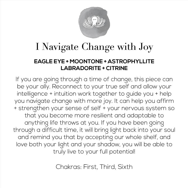 I Navigate Change with Joy Mala Necklace