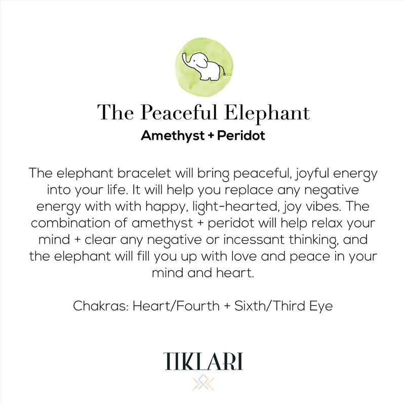 The Peaceful Elephant Mala Bracelet