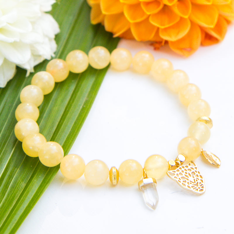 Fearless Leopard Initial Bracelet