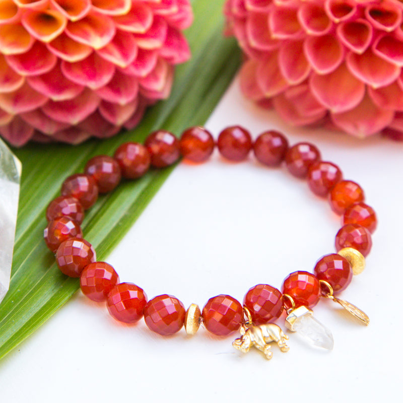 Strong Rhino Initial Bracelet