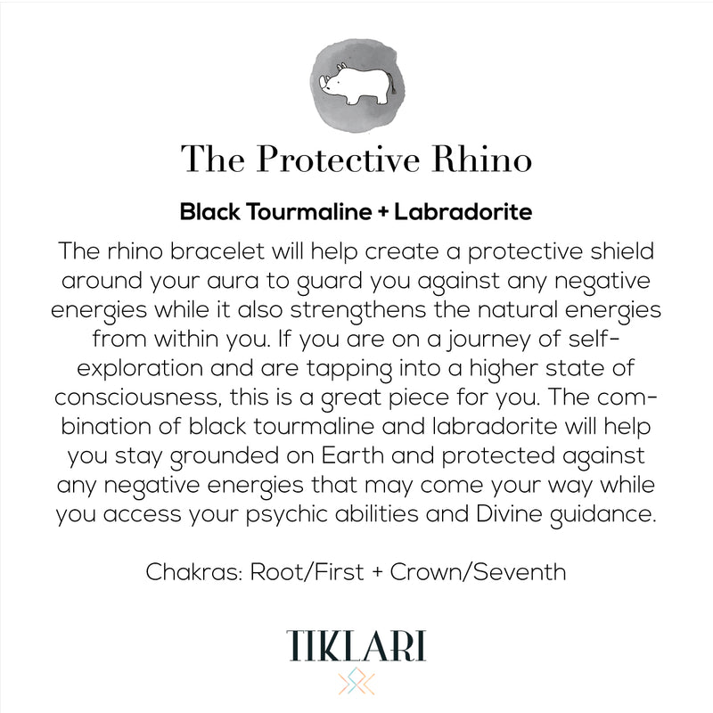 The Protective Rhino Mala Bracelet