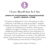 I Love Myself Just as I Am Mala Necklace