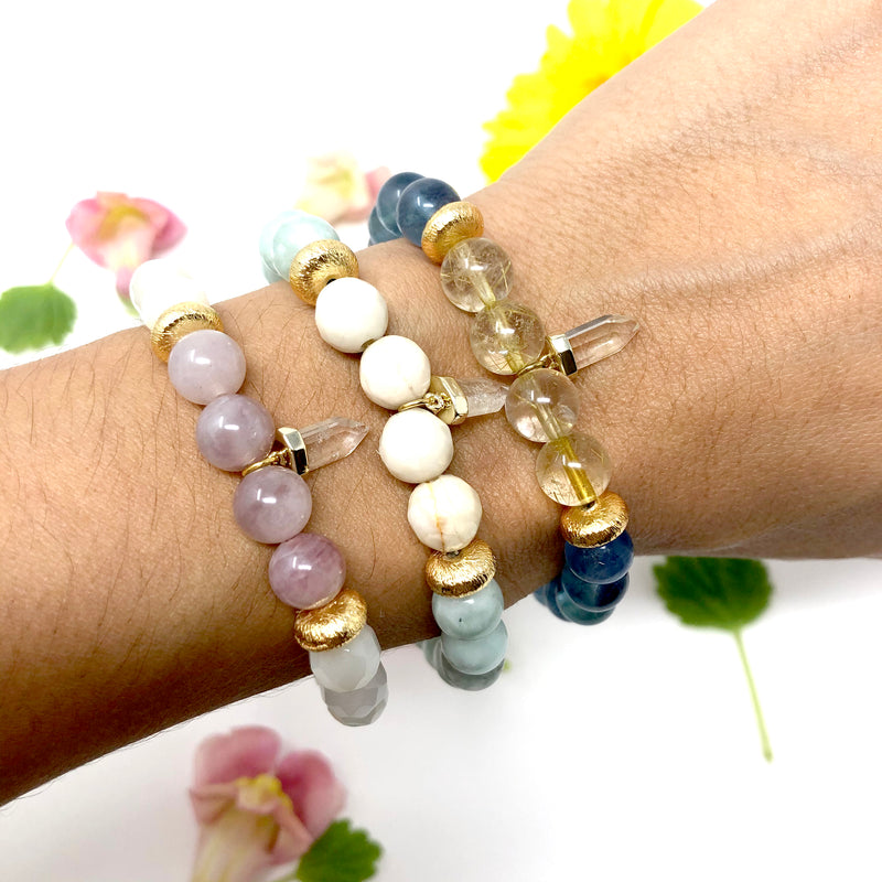 Courageous Tiny Crystal Mala Bracelet