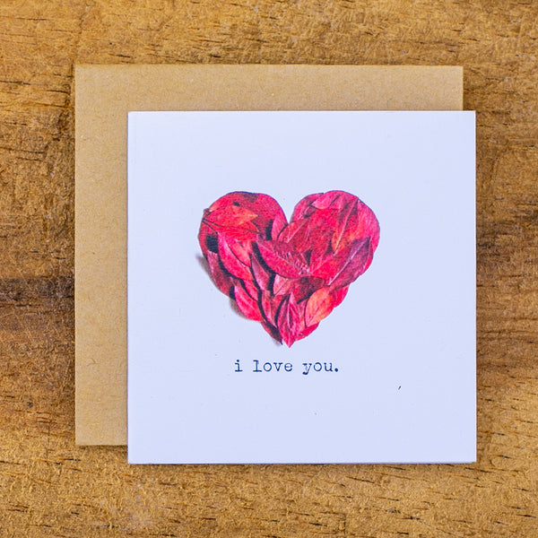 I LOVE YOU MINI CARD