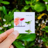 Thank You - Bird Mini Card