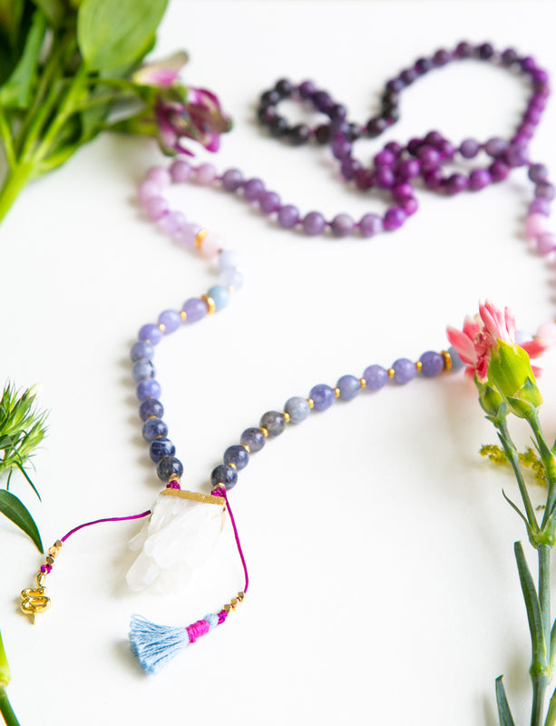 I Am Powerful and Intuitive Mala Necklace
