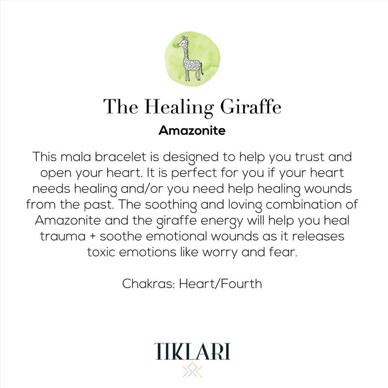 Healing Giraffe Initial Bracelet