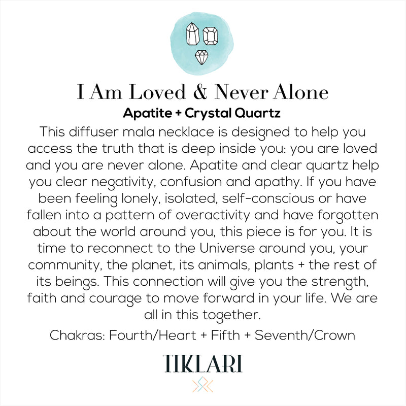 I Am Loved & Never Alone Diffuser Necklace
