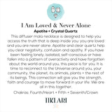 I Am Loved & Never Alone Diffuser Necklace