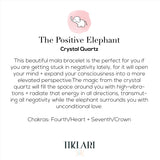 Positive Elephant Initial Bracelet